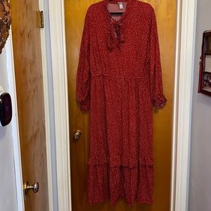 Ava & Viv Ruffled Maxi Dress